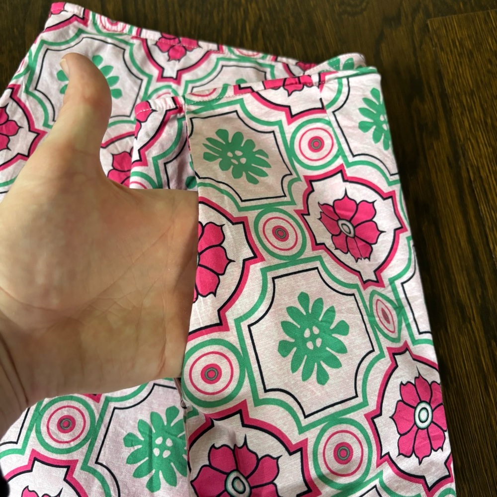 olftini womens golf skirt Mrs Bright side Long Size 6L Pink Green Pockets - Picture 6 of 8